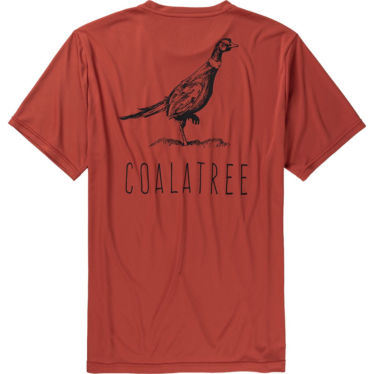 Image of Coalatree Quick Dry Short-Sleeve T-Shirt - Unisex Pheasant Brick, XXL