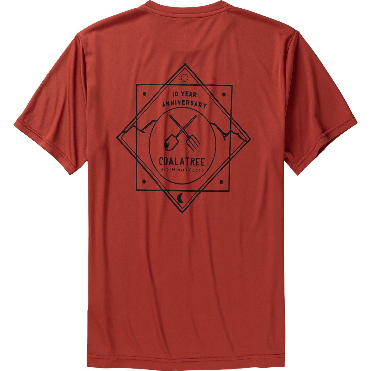 Image of Coalatree Quick Dry Short-Sleeve T-Shirt - Unisex 10 Year Brick, XL