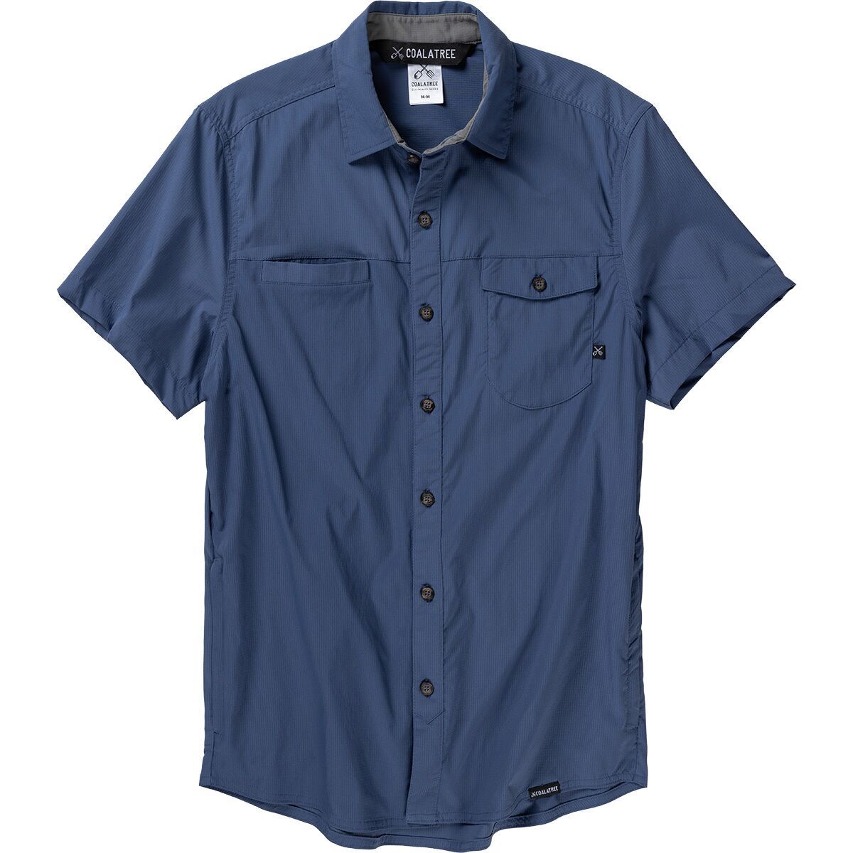 Image of Coalatree Switchback Short-Sleeve Shirt - Men's Blue, L