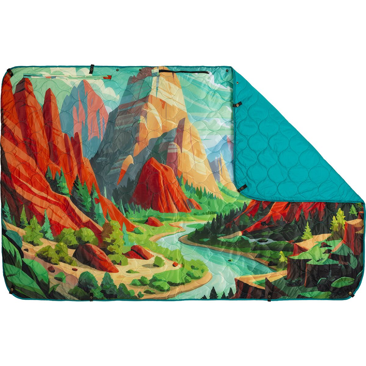Coalatree Coalatree Puffy Kachula Blanket - Greater Zion Edition Zion, One Size