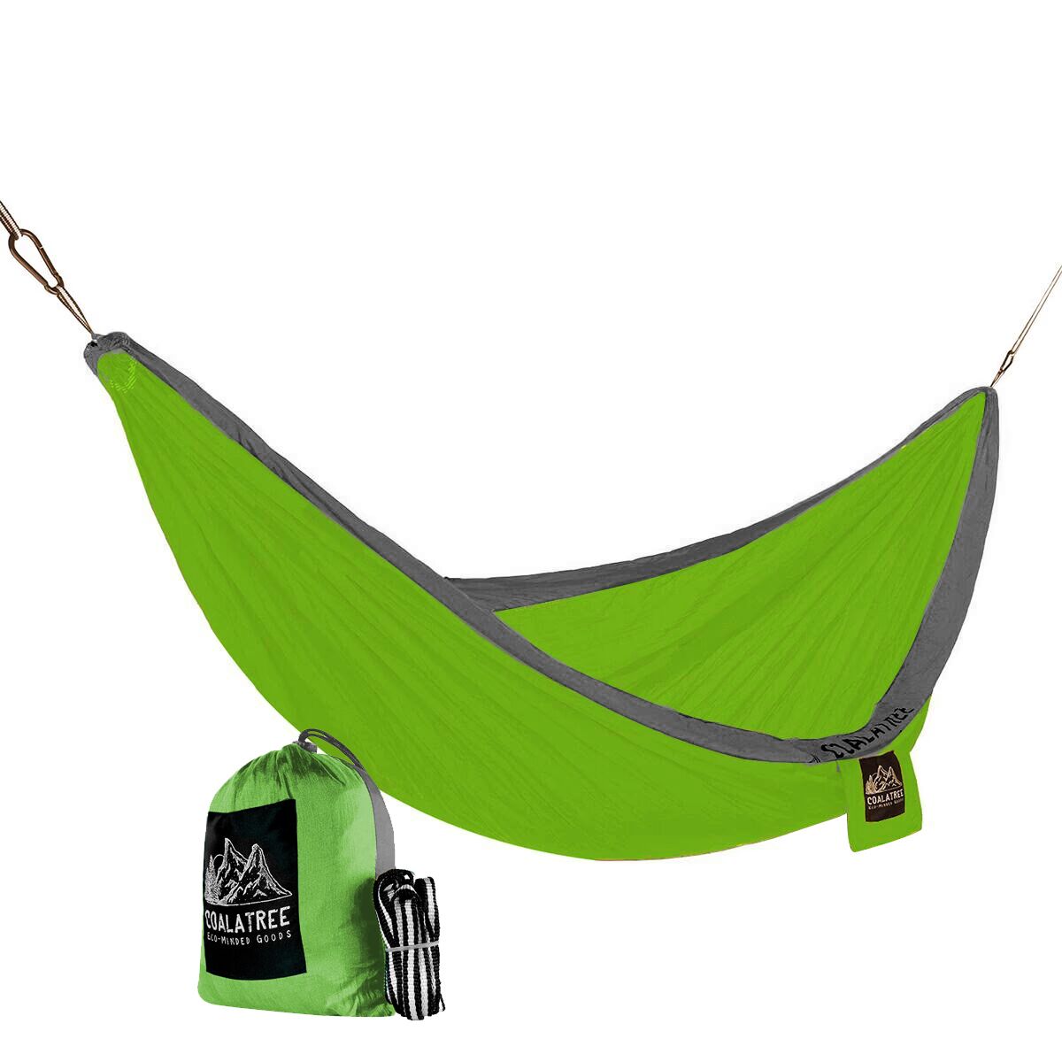 Image of Coalatree Wanderer Double Hammock Green/Grey, One Size