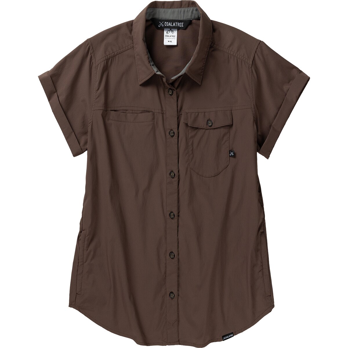 Image of Coalatree Switchback Short-Sleeve Shirt - Women's Brown, XL