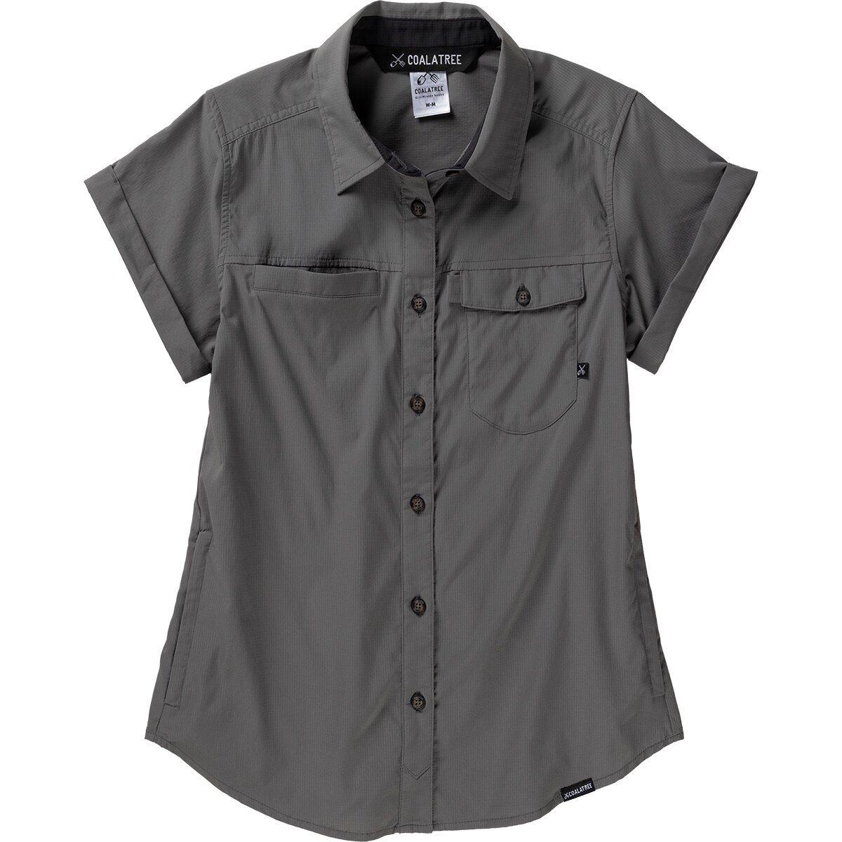 Image of Coalatree Switchback Short-Sleeve Shirt - Women's Gray, M