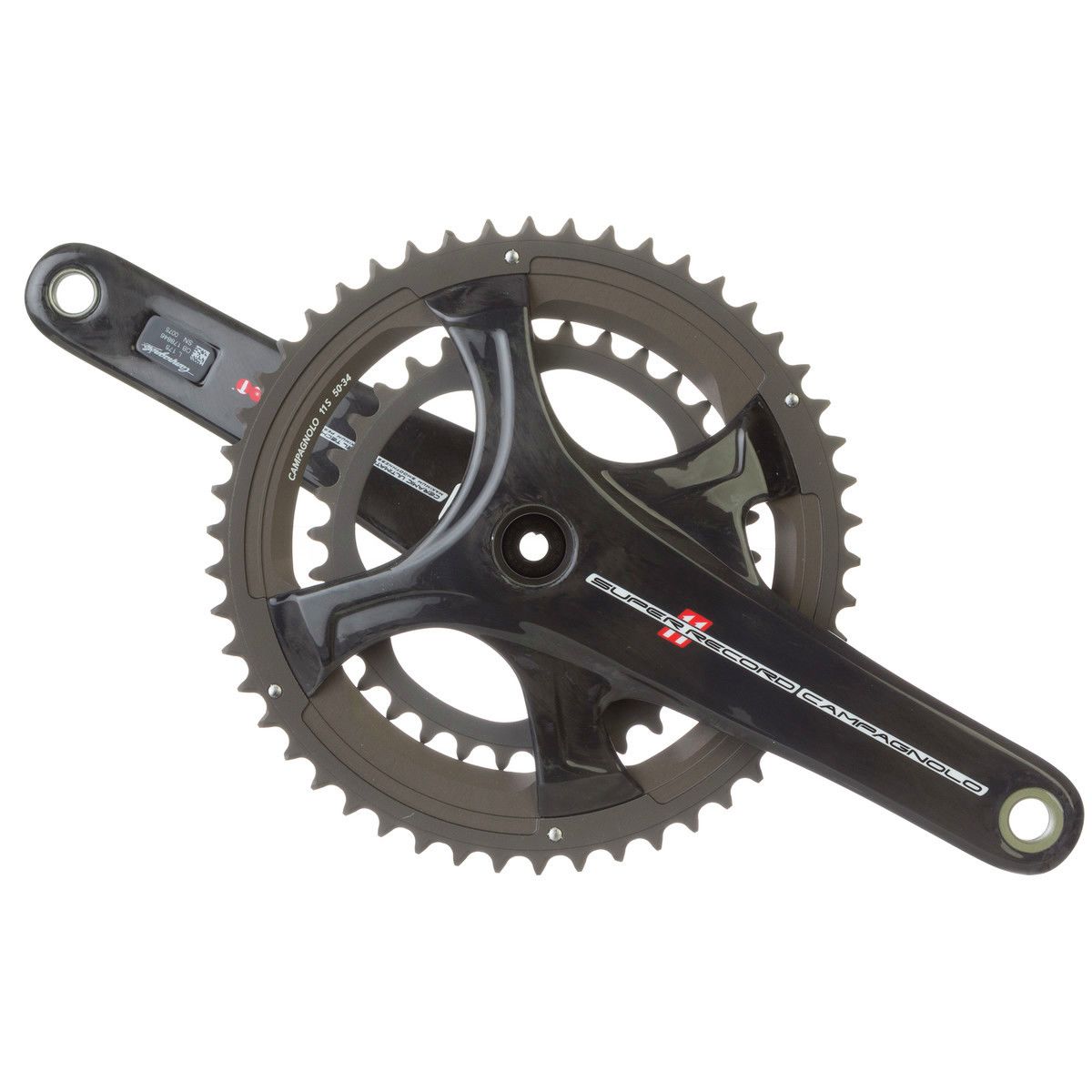 Campagnolo Super Record 11S 50/34T 5アーム Campagnolo Super Record 11 4-Arm Crankset - Bike