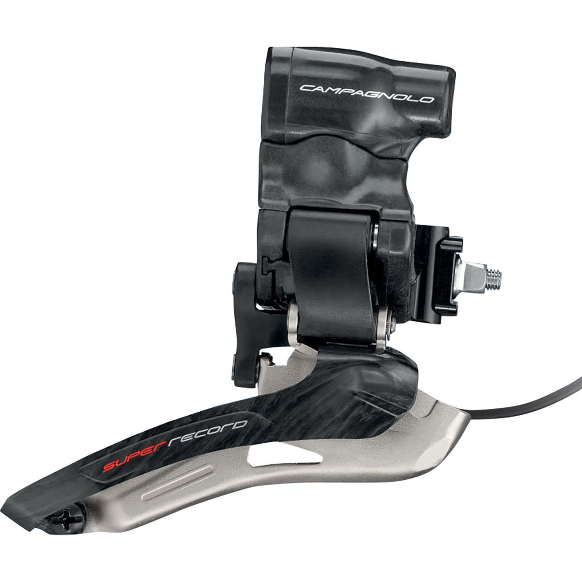 Image of Campagnolo Super Record 12 EPS Front Derailleur Black, Braze-On