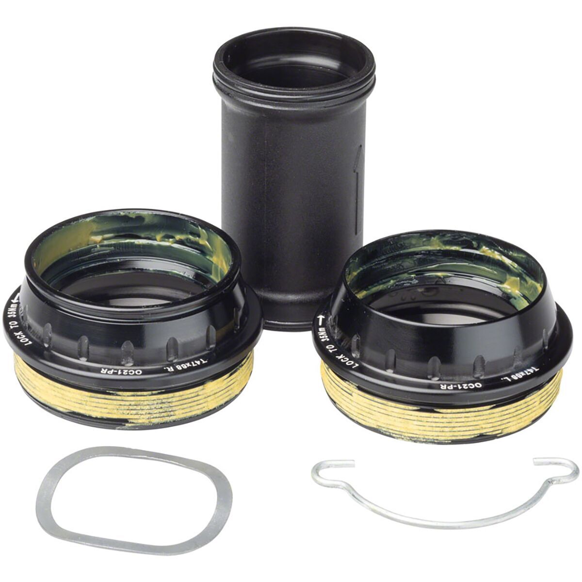 Image of Campagnolo Pro-Tech T47 Bottom Bracket Cups Black, 86mm