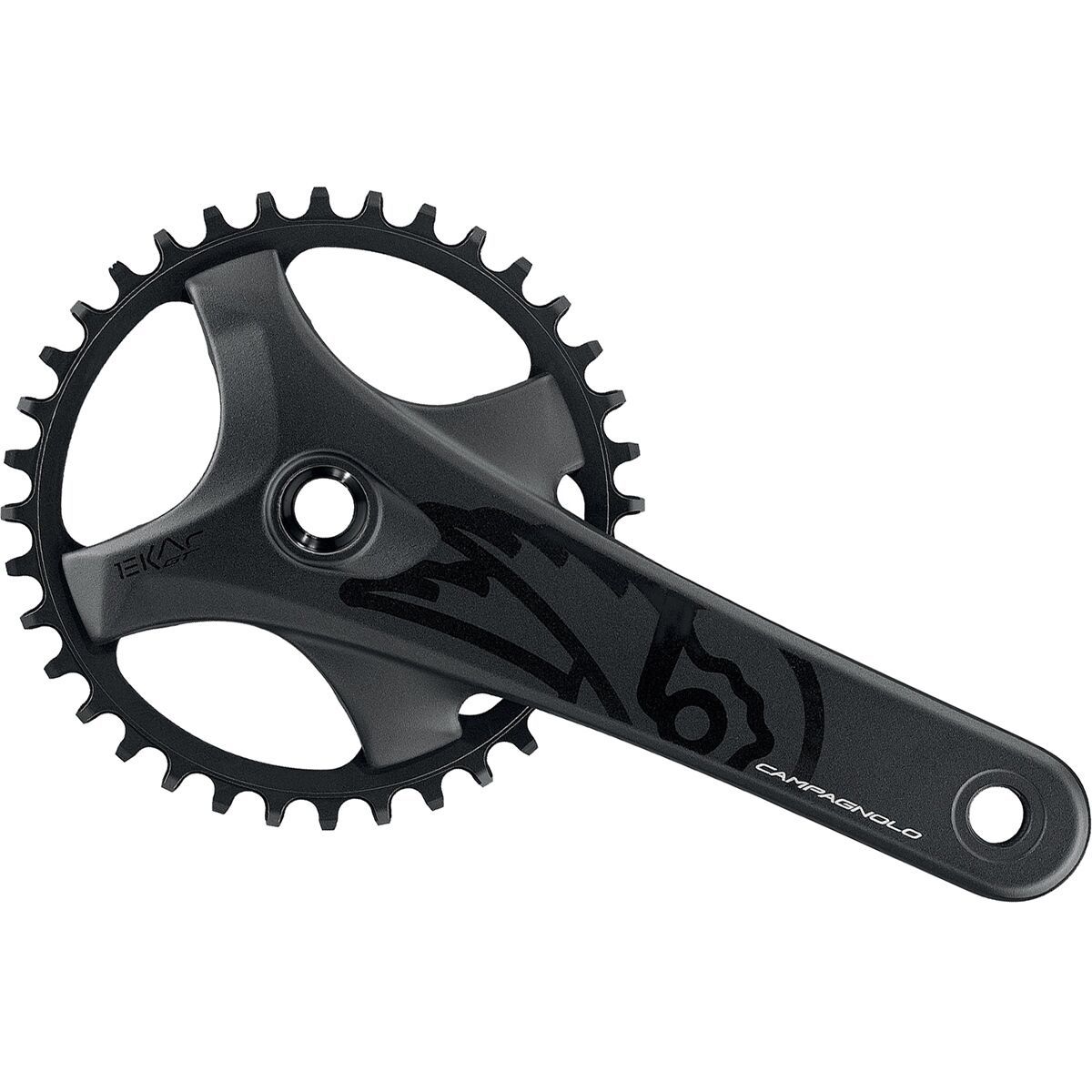 Image of Campagnolo Ekar GT Crankset Black, 172.5mm, 36t