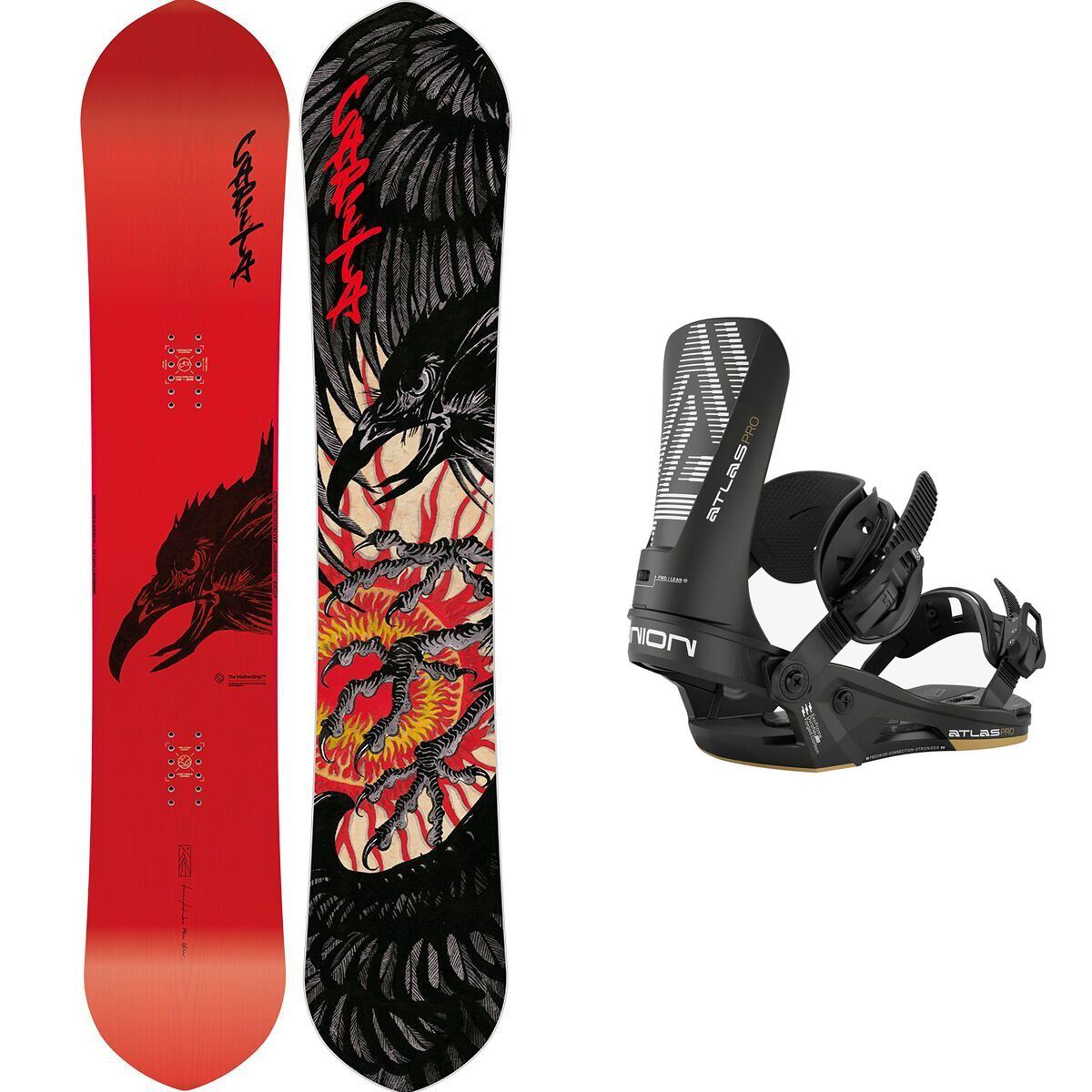 Image of Capita Kazu Kokubo Pro Snowboard + Union Atlas Pro Binding - 2026 Black, 157cm, M