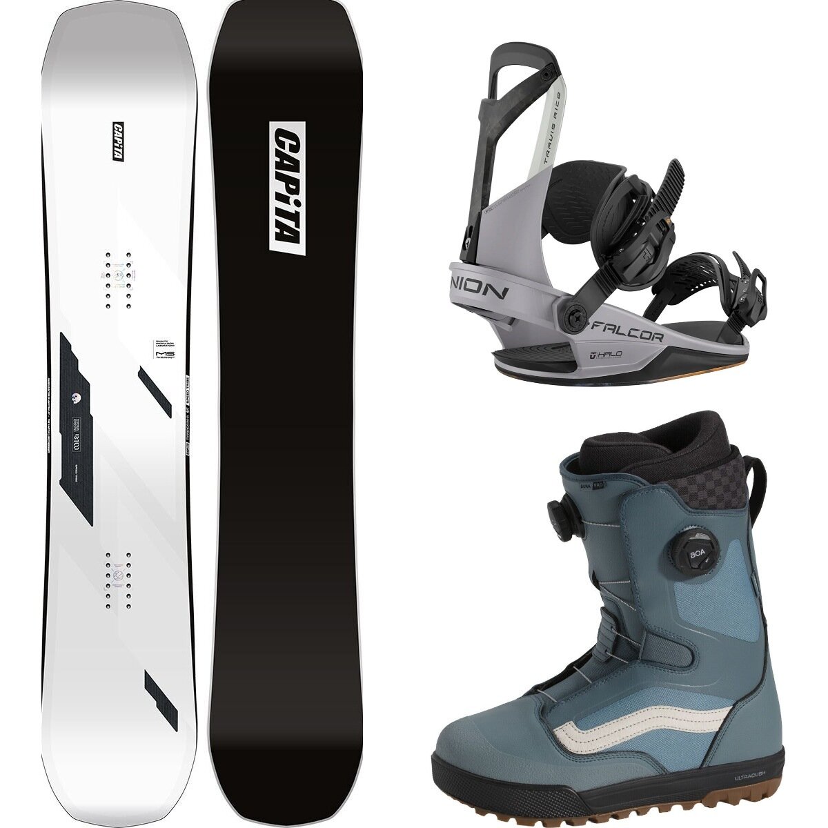 CAPiTA Mega Death Snowboard + Union Falcor Binding + Aura Pro Boot 2026