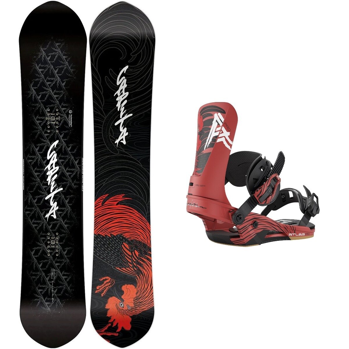 Image of Capita Kazu Kokubo Pro w/ Atlas Pro Snowboard Bundle One Color,Kazu Kokubo, 154cm,L