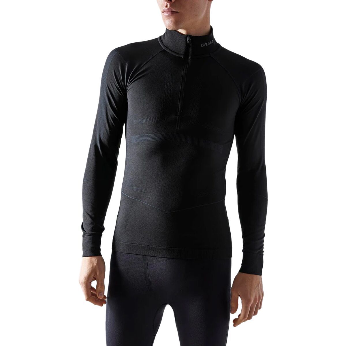 Image of Craft Active Intensity Zip Top - Men's Black/Asphalt, S