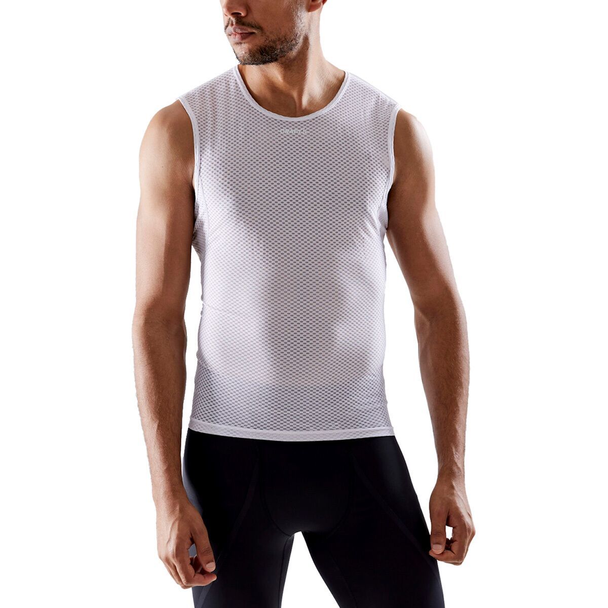 Image of Craft COOL Mesh Superlight Sleeveless Baselayer - Men's White, M