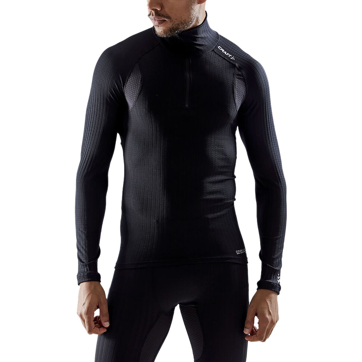 Image of Craft Active Extreme X Zip Long-Sleeve Baselayer Top - Men’s Black, M