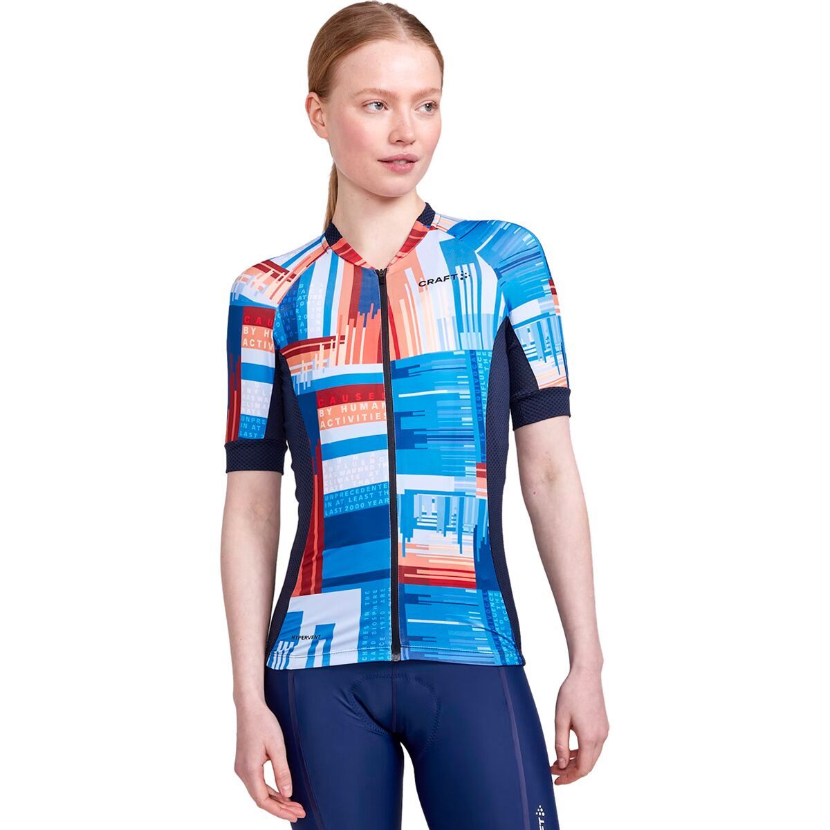 Image of Craft Adv Endur Graphic Jersey - Women's Blaze/Multi, L