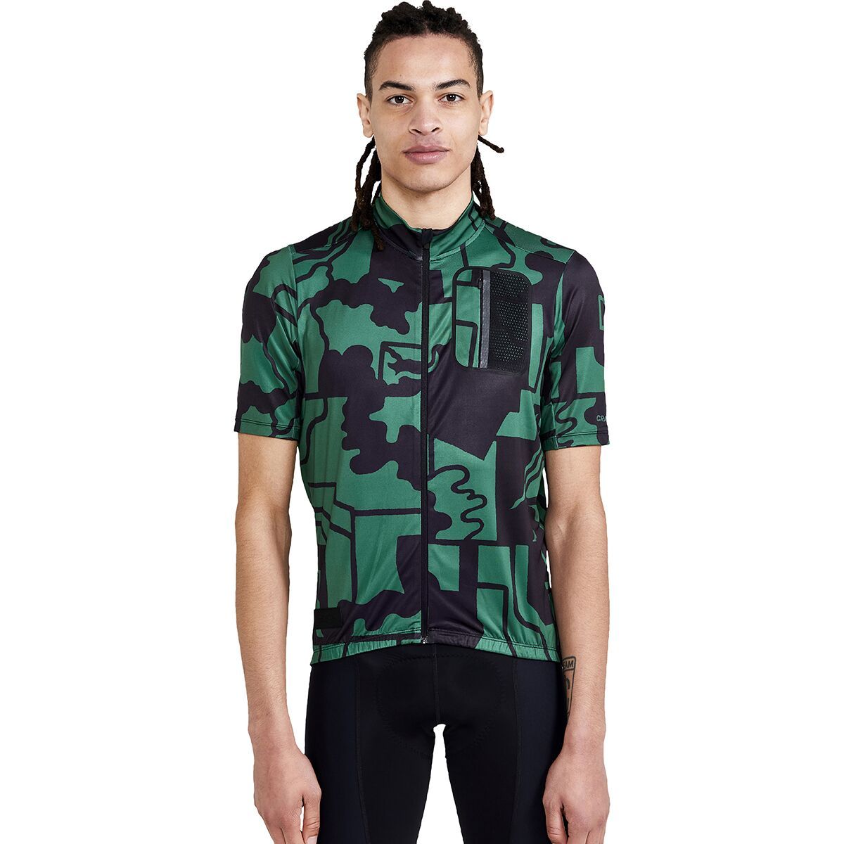 Image of Craft Adv Bike Offroad Short-Sleeve Jersey - Men's Point/Black, S