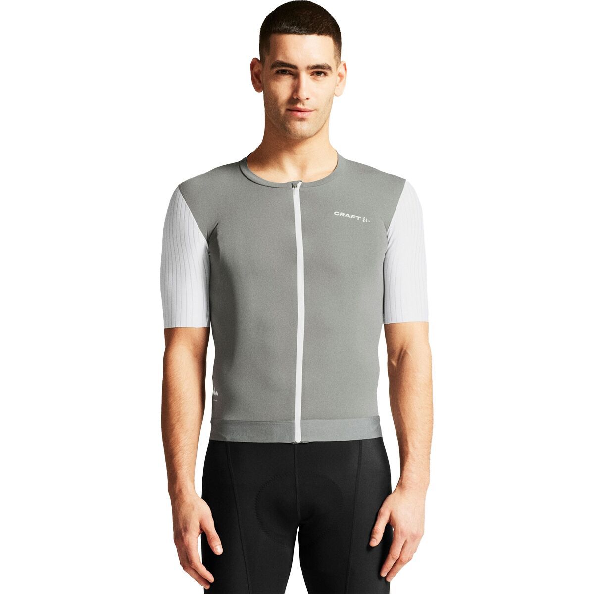 Craft Adv Aero Jersey - Men's Pebble/White, L