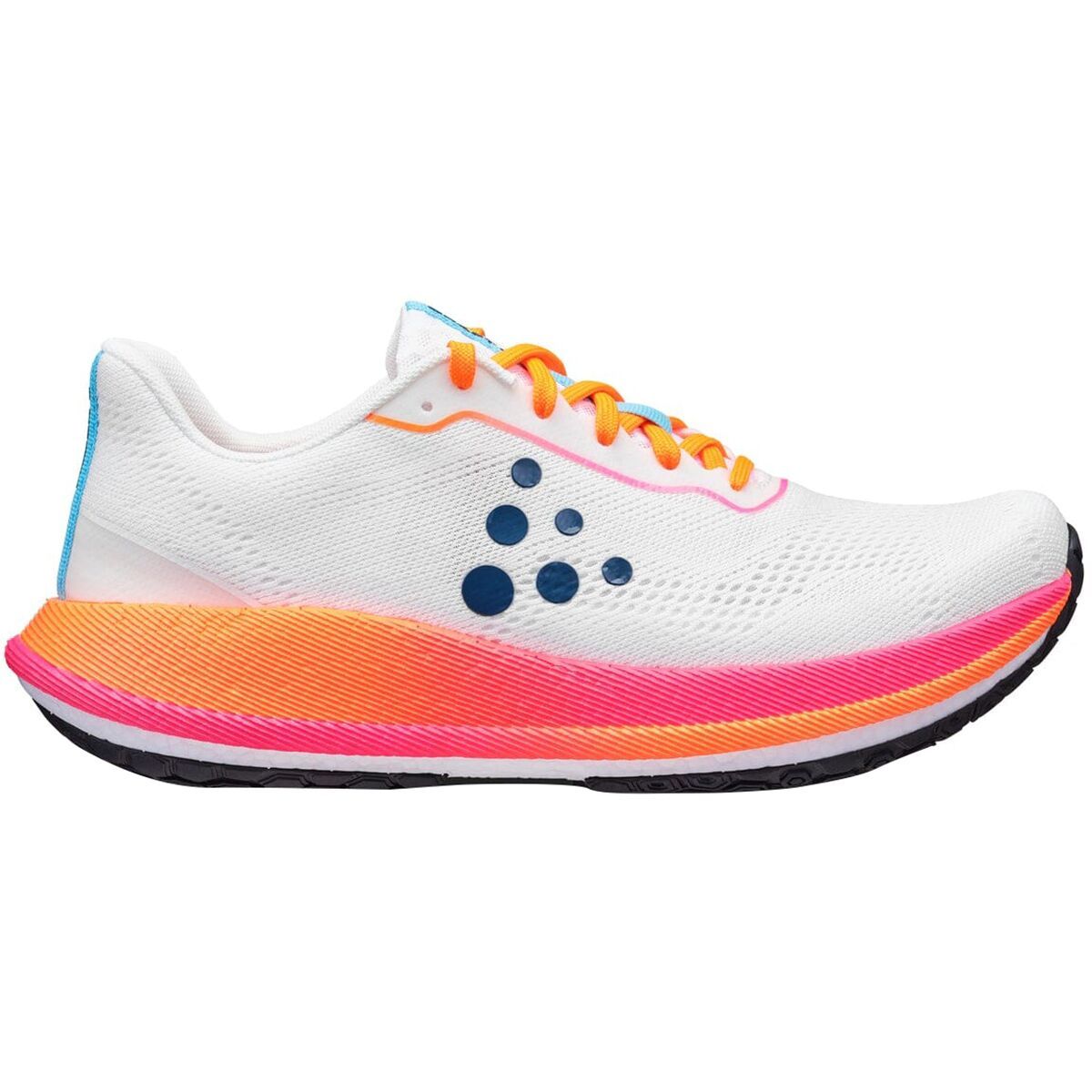 Image of Craft Pacer 2 Running Shoe - Women's White/Flourange, 8.5