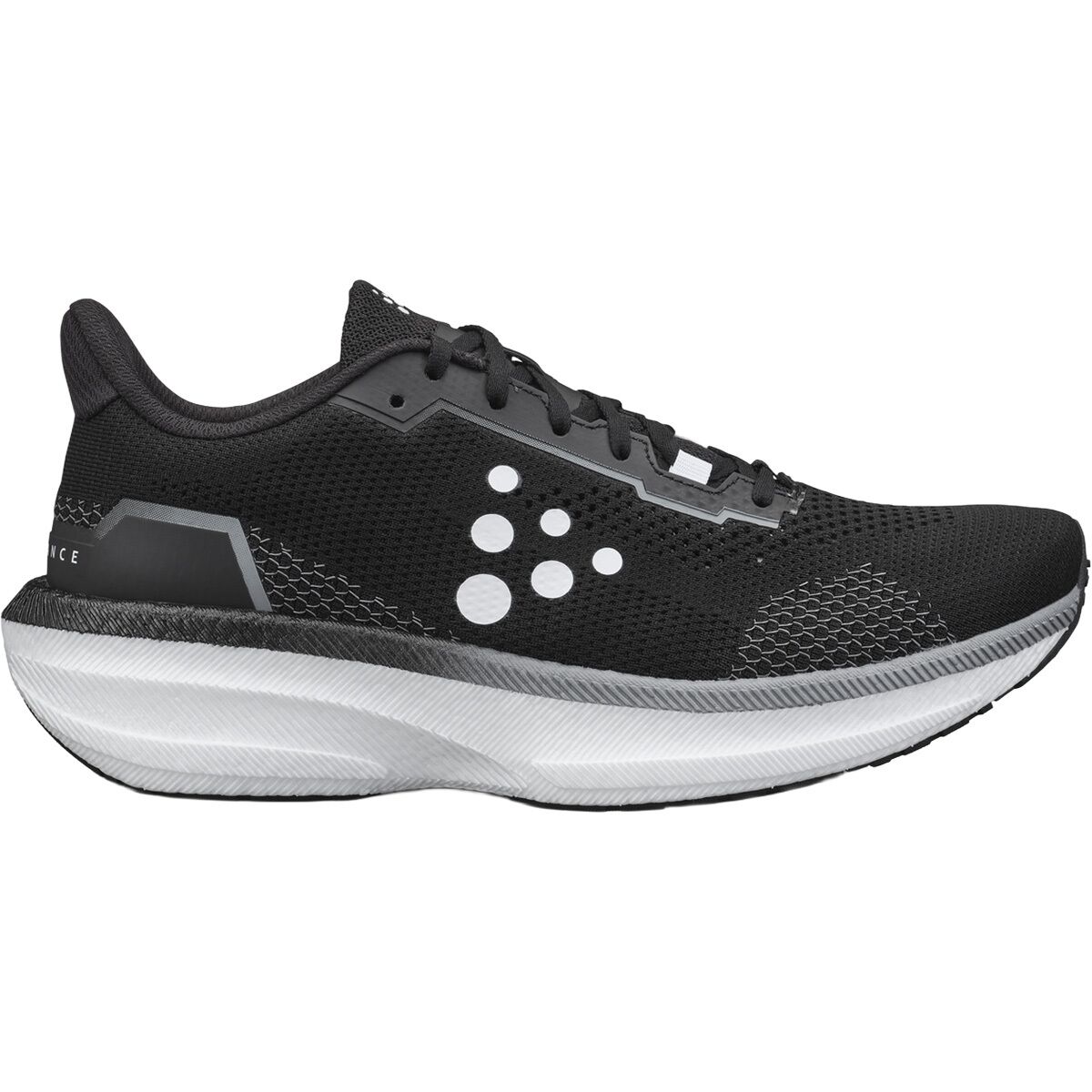 Image of Craft Endurance 3 Running Shoe - Men's Black/Contrast White, 12.0