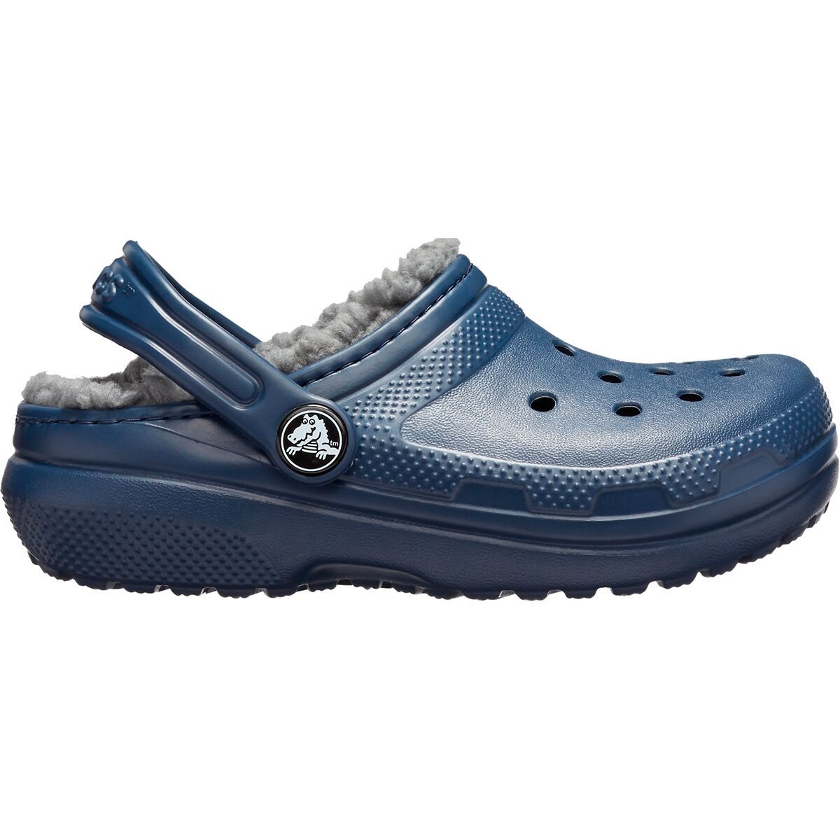 Crocs Classic Lined Clog - Toddlers' Navy/Charcoal, 8.0