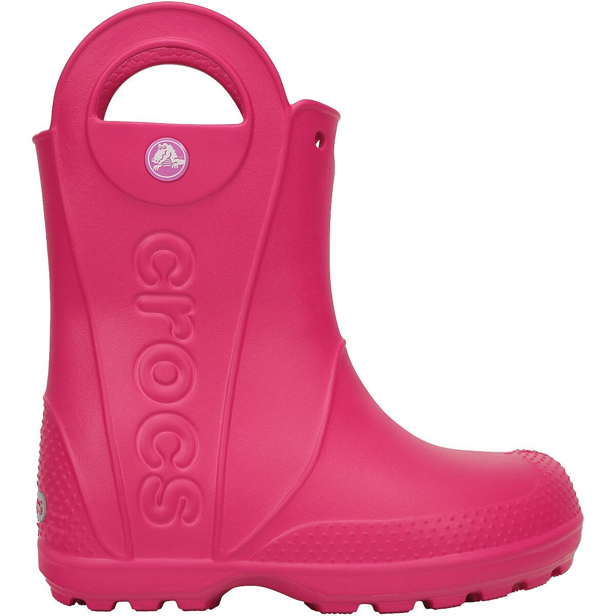 Crocs Handle It Rain Boot - Kids' Candy Pink, 10.0