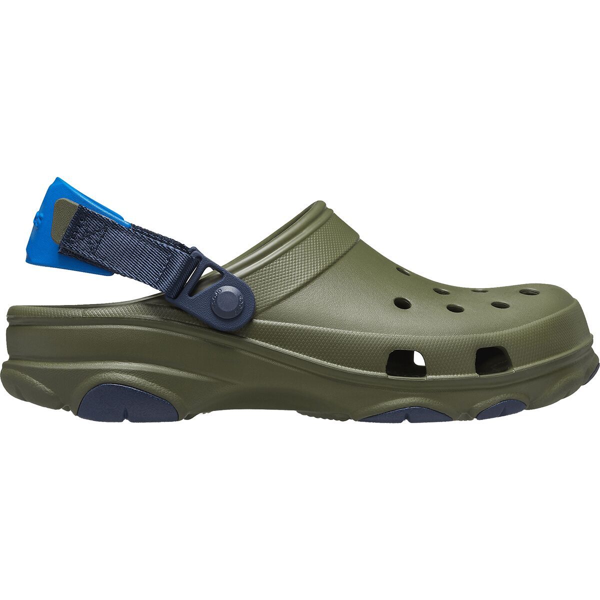 Crocs Classic All-Terrain Clog Army Green/Navy, Mens 7.0/Womens 9.0