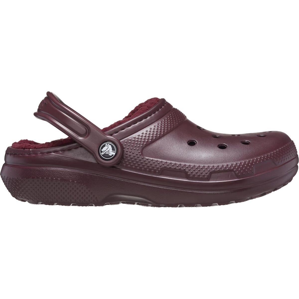 Crocs Classic Lined Clog Dark Cherry, Mens 7.0/Womens 9.0