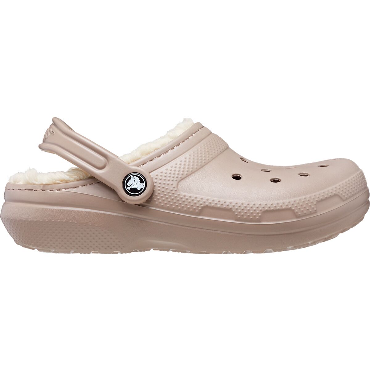 Image of Crocs Classic Lined Clog Mushroom/Bone, Mens 10.0/Womens 12.0