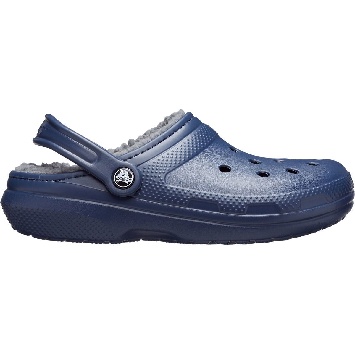 Crocs Classic Lined Clog Navy/Charcoal, Mens 12.0/Womens 14.0