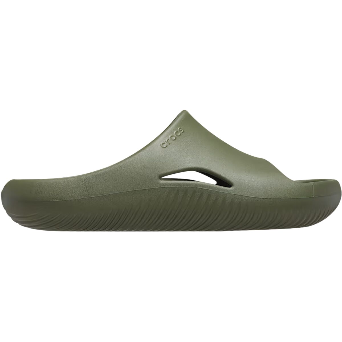 Image of Crocs Mellow Slide Army Green, Mens 11.0/Womens 13.0