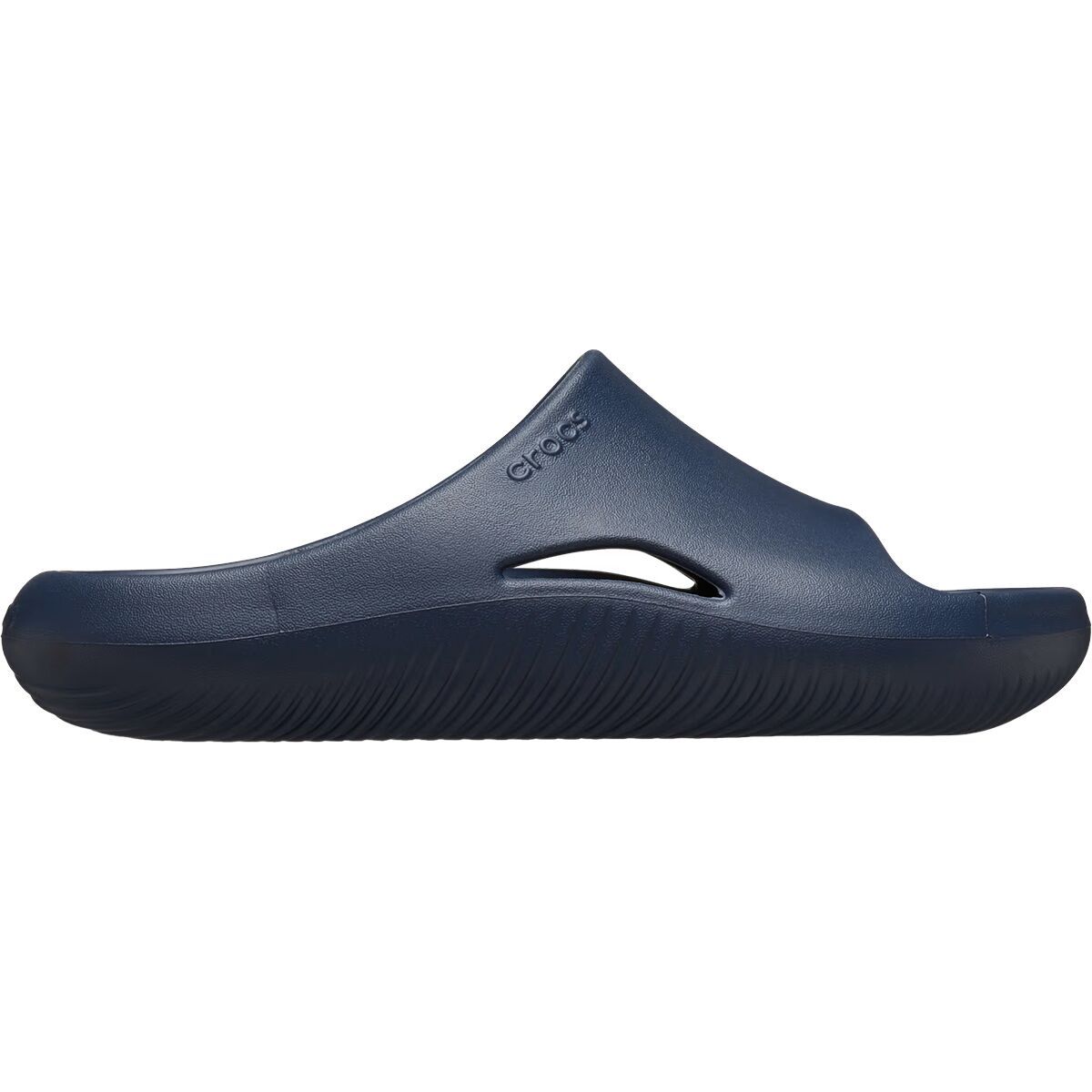 Image of Crocs Mellow Slide Navy, Mens 13.0/Womens 15.0