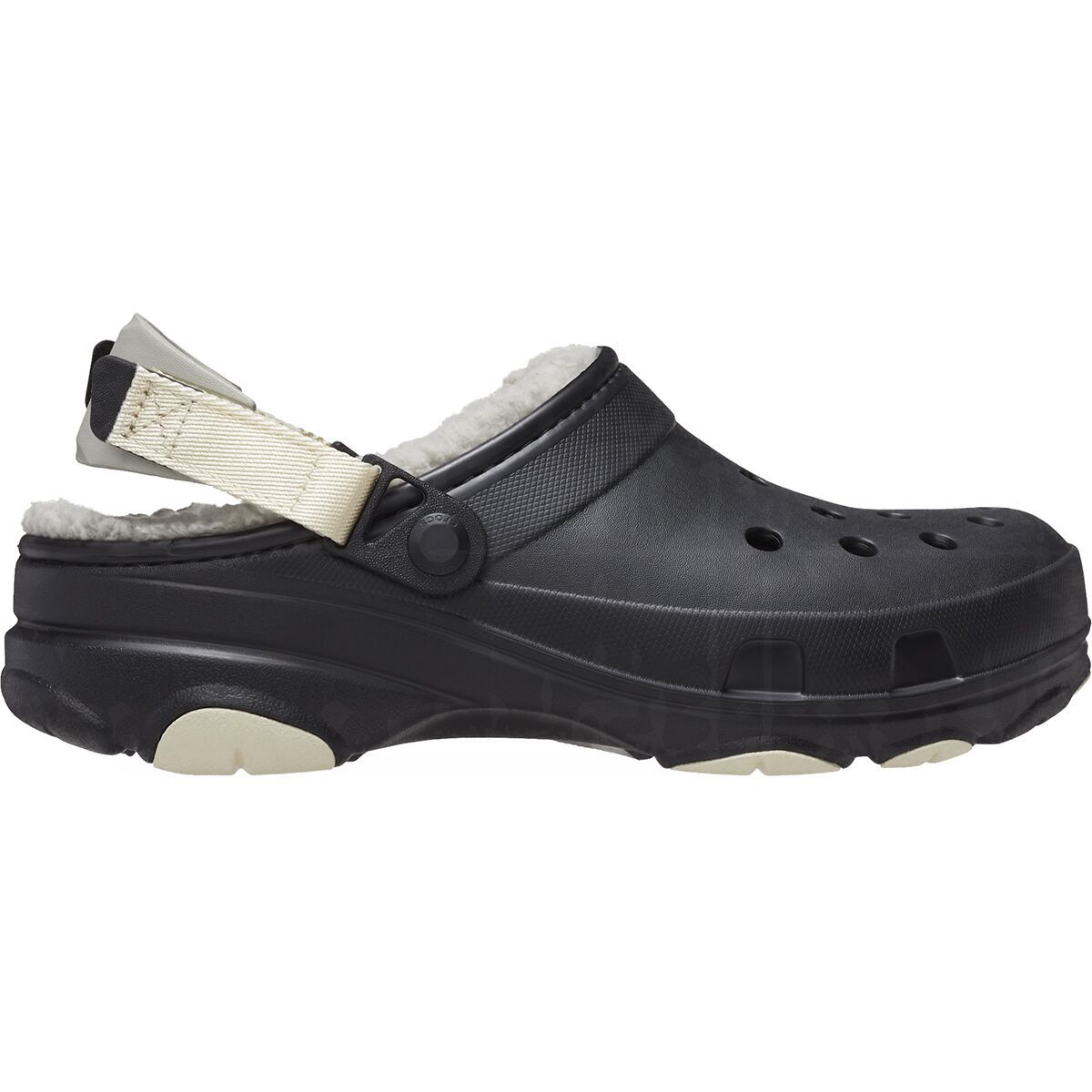 Crocs All Terrain Lined Clog Black, Mens 7.0/Womens 9.0