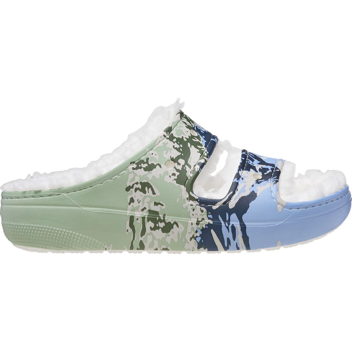 Crocs Classic Cozzzy Summit Sandal Multi, Mens 5.0/Womens 7.0