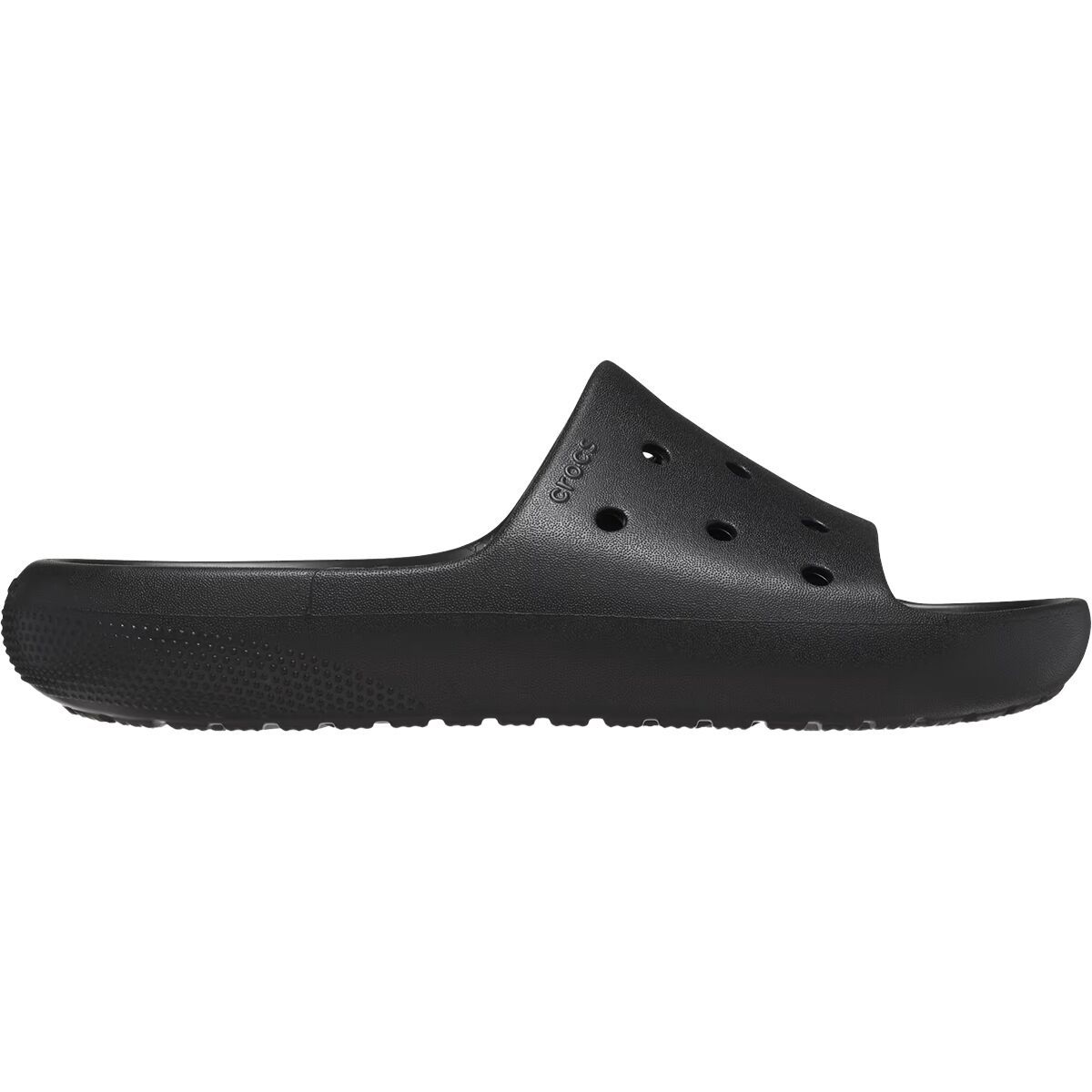 Image of Crocs Classic 2.0 Slide Black, Mens 7.0/Womens 9.0