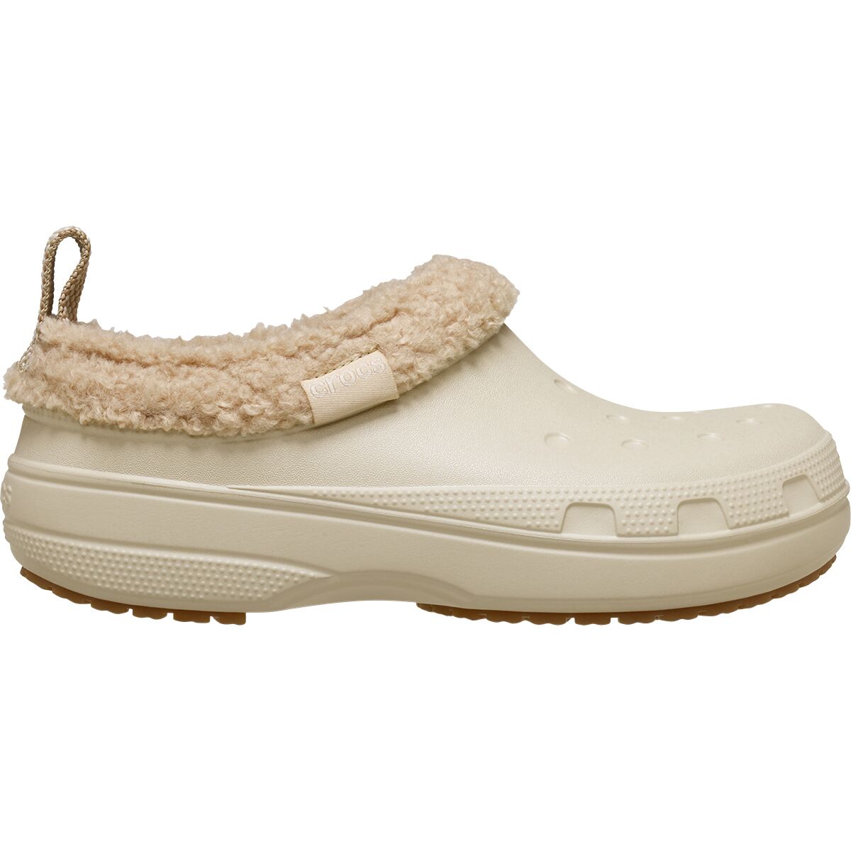 Image of Crocs Classic Lined Shorty Clog Sandstone, Mens 9.0/Womens 11.0