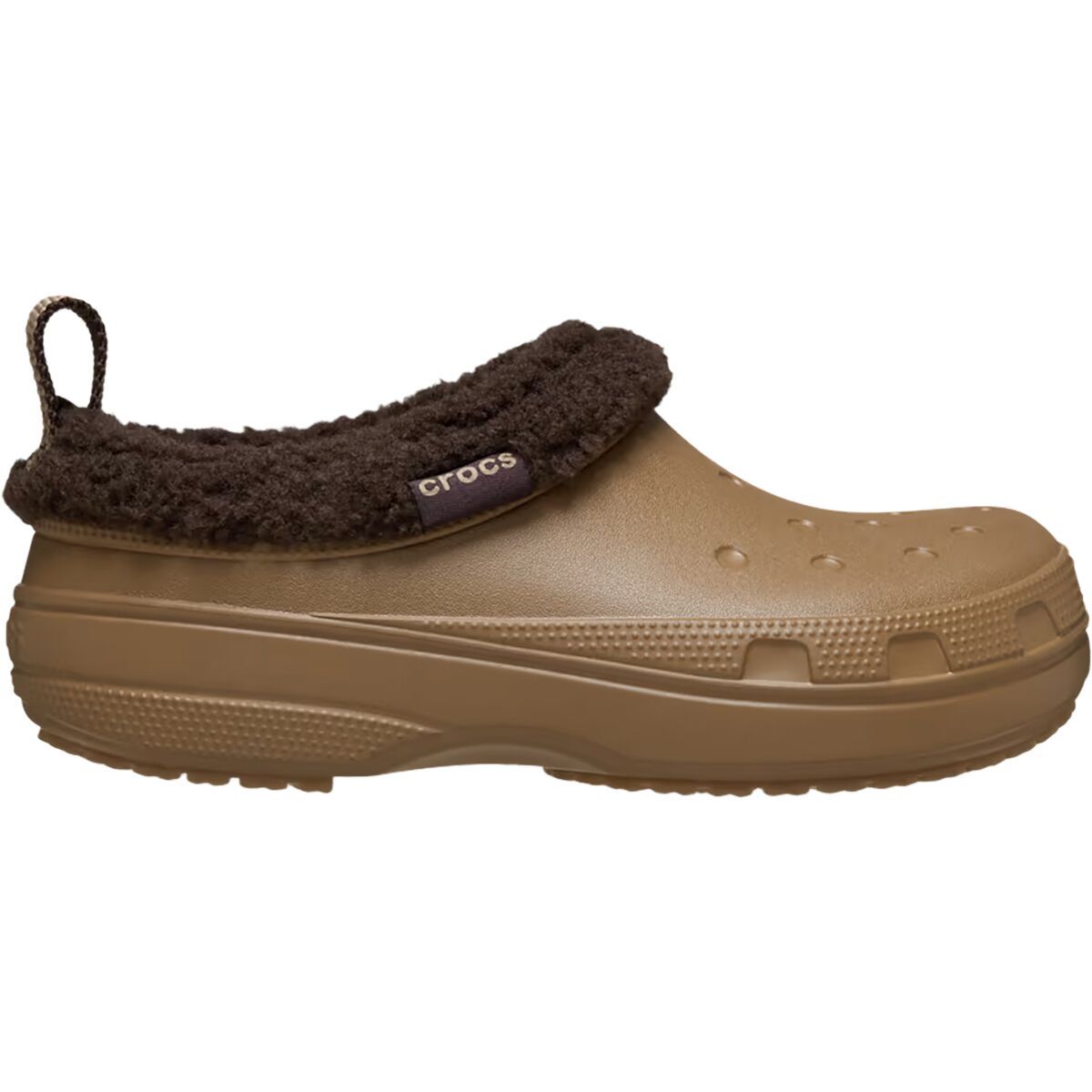 Image of Crocs Classic Lined Shorty Clog Sepia, Mens 10.0/Womens 12.0