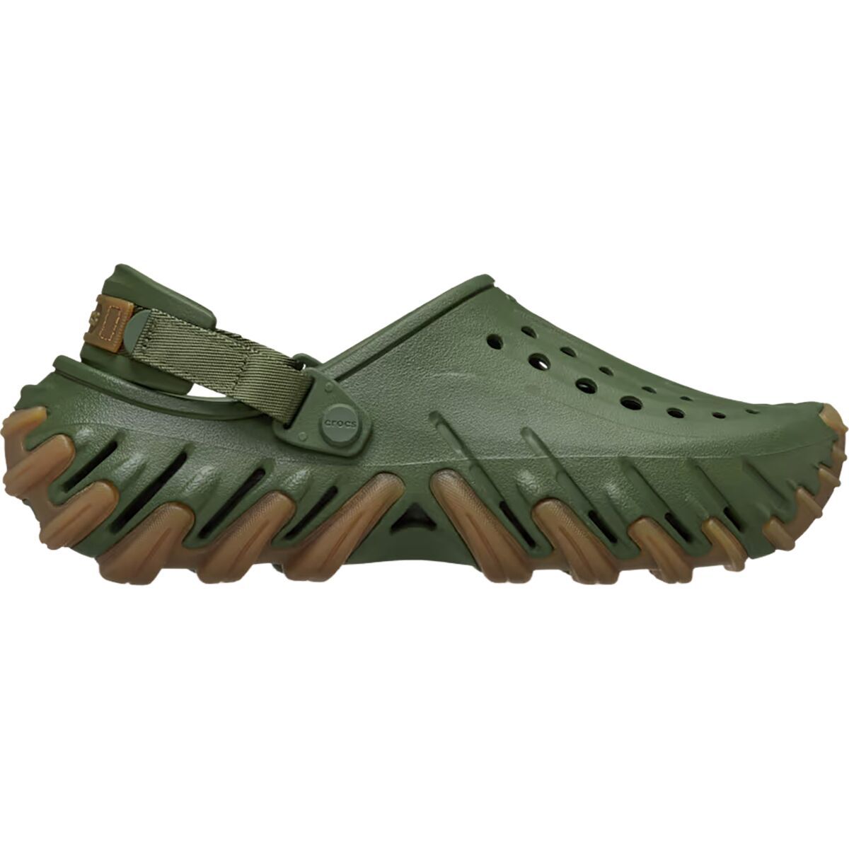Image of Crocs Echo RO Clog Army Green, Mens 6.0/Womens 8.0