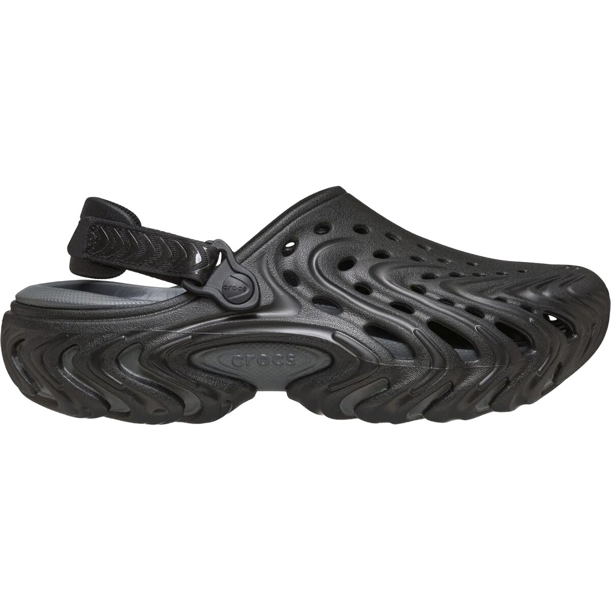 Image of Crocs Echo 2.0 Clog Black/Chrome, Mens 10.0/Womens 12.0