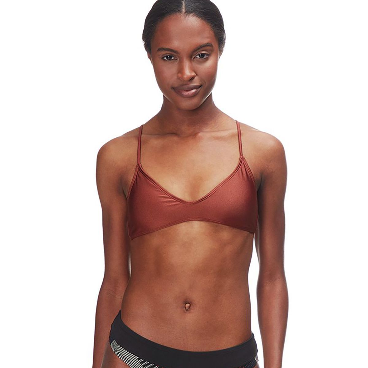 Carve Designs Tamarindo Tie Back Bikini Top - Women's Cinnamon Shimmer, S