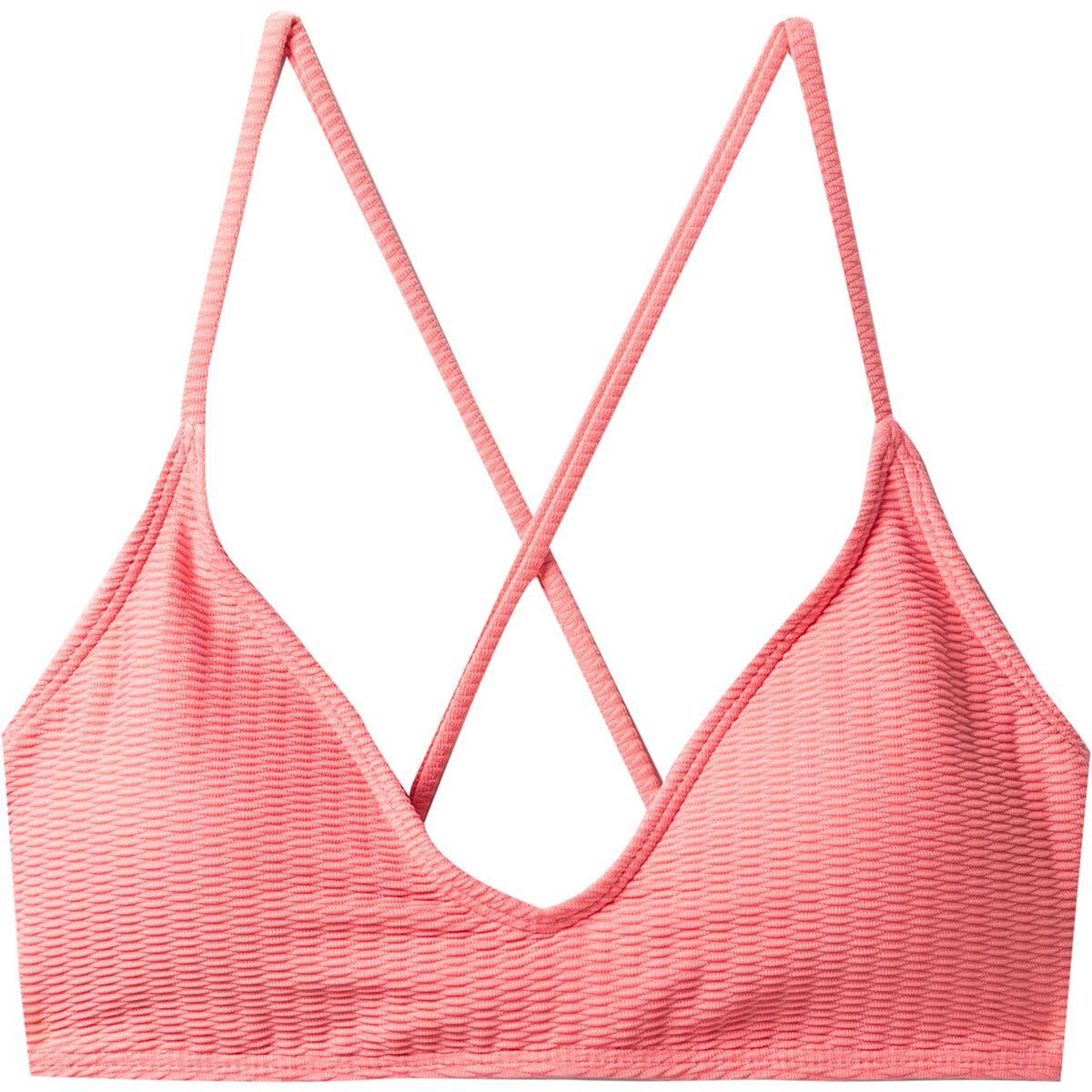 Carve Designs Tamarindo Tie Back Bikini Top - Women's Grapefruit Texture, S