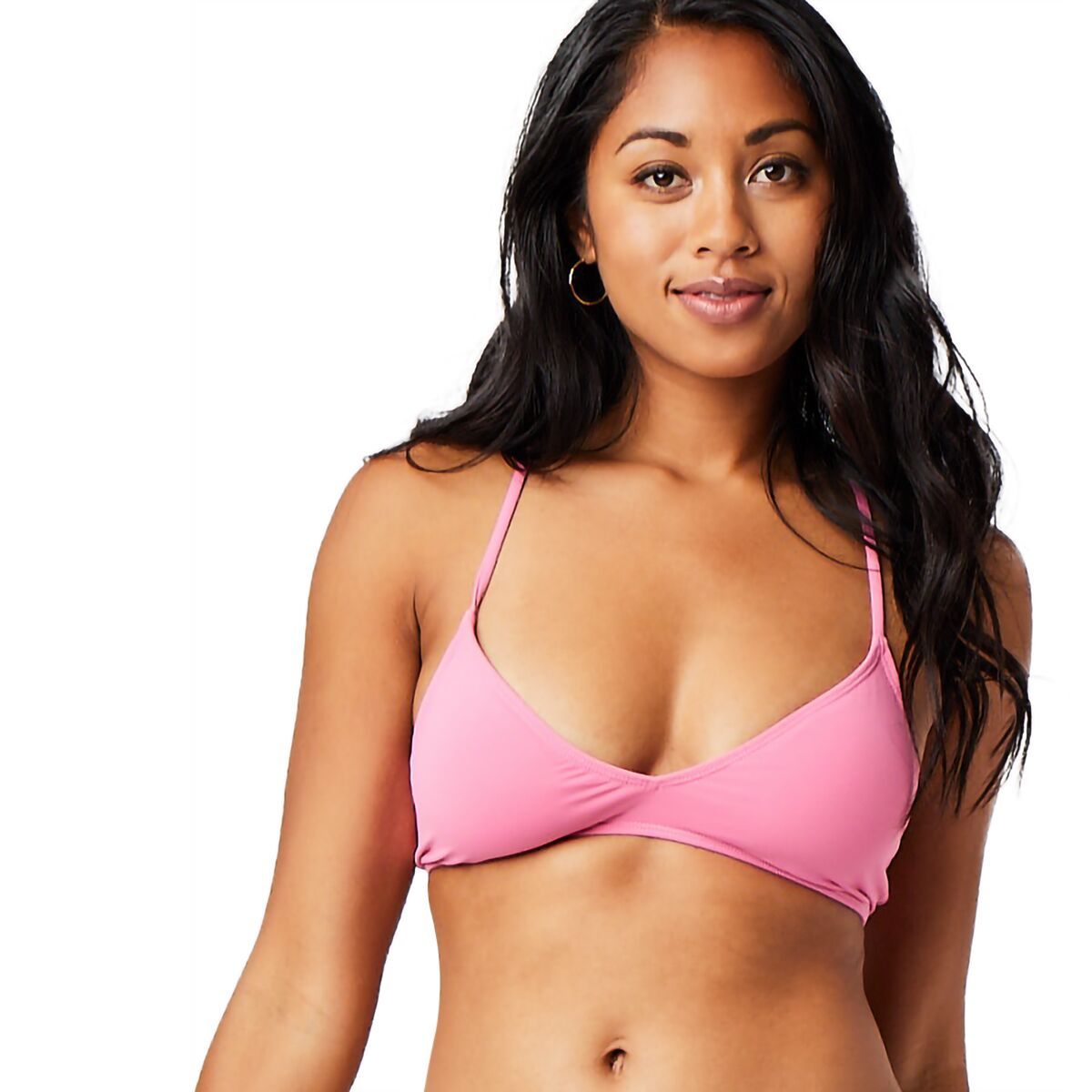 Carve Designs Tamarindo Tie Back Bikini Top - Women's Hibiscus, M