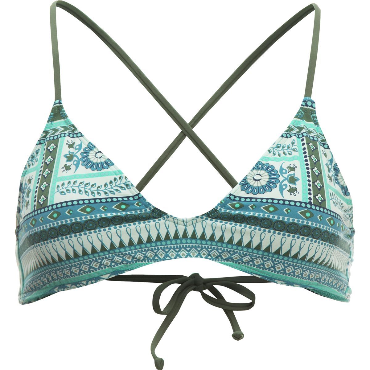Carve Designs Tamarindo Tie Back Bikini Top - Women's Reed Parisio/Reed, M