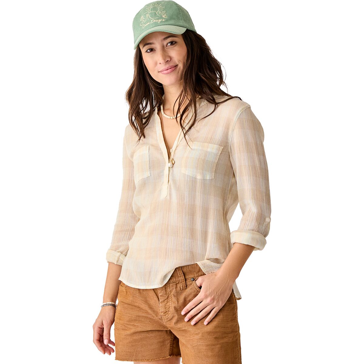 Carve Designs Carve Designs Dylan Gauze Shirt - Women's Multiplaid, XS