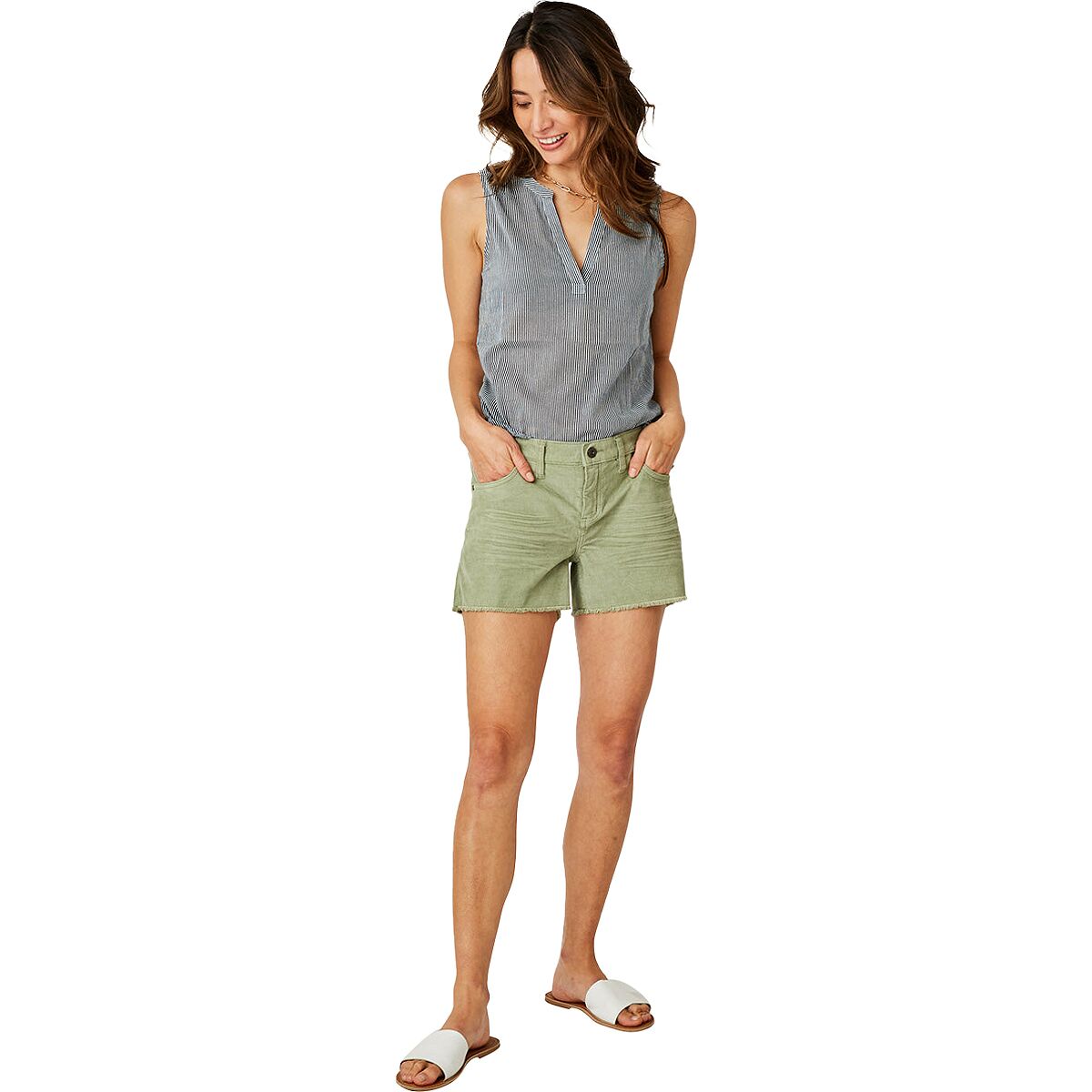 Carve Designs Women's Oahu Shorts - Royal Blue Stretch Cotton Corduroy Shorts With 4" Inseam