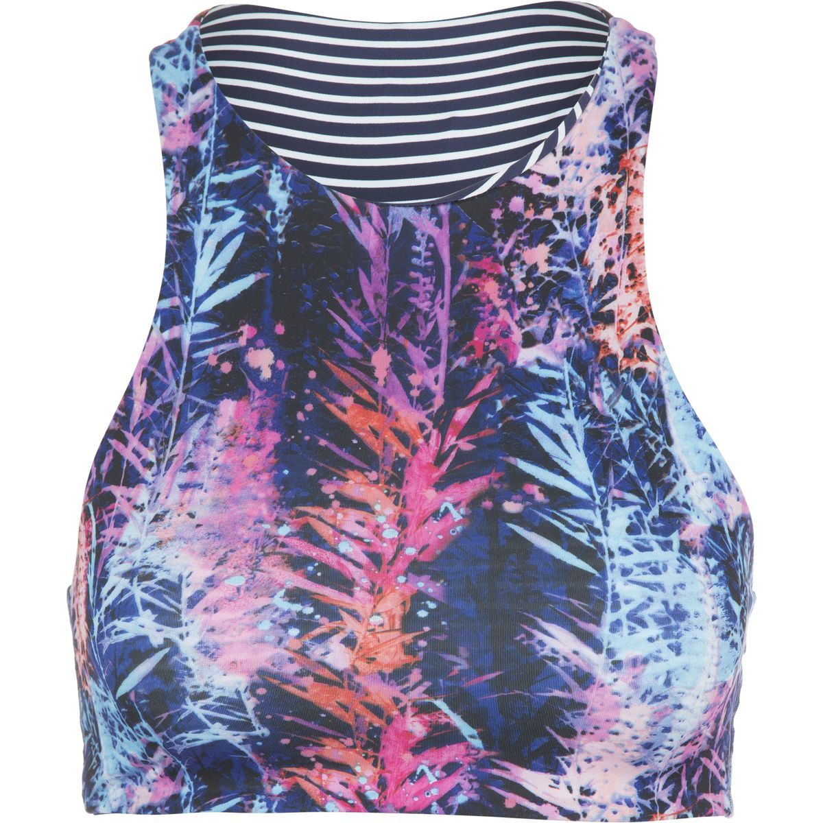 Carve Designs Sanitas Reversible Bikini Top - Women's Anchor Stripe/Mystic, S