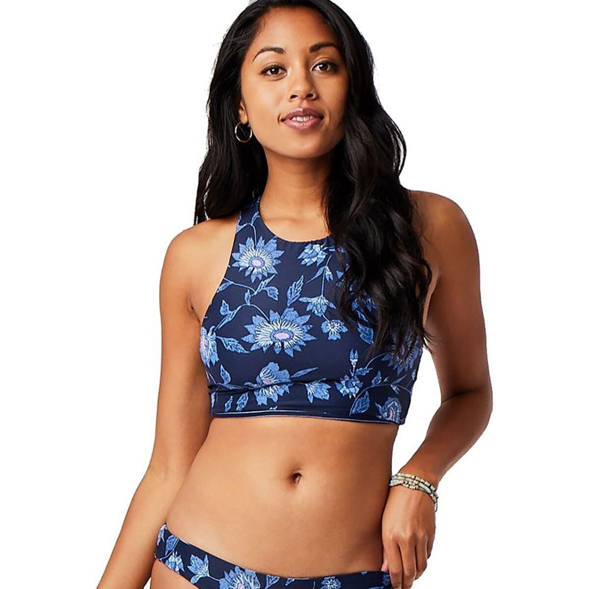 Carve Designs Sanitas Reversible Bikini Top - Women's Navy Haku/Navy Bayside, L D-DD