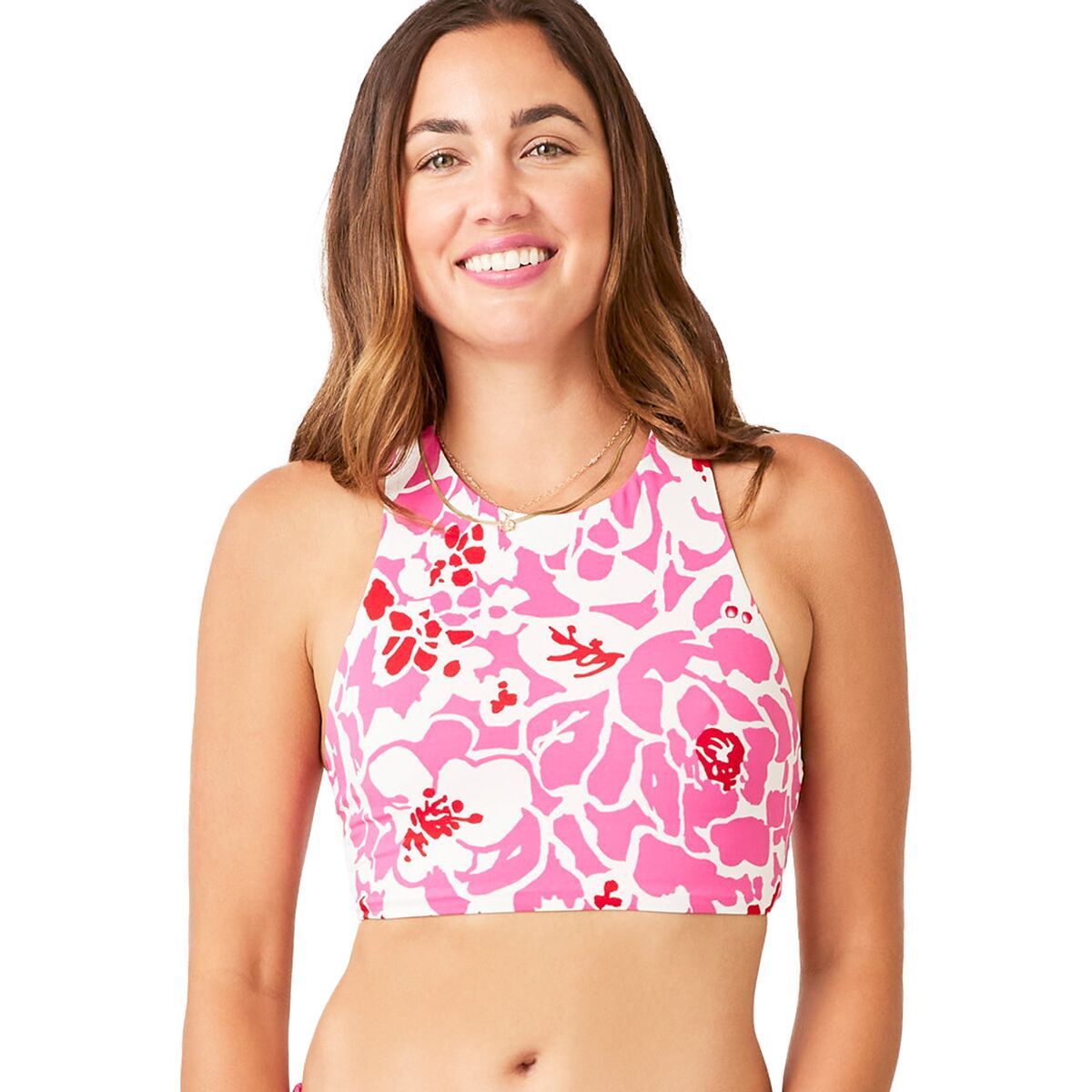 Carve Designs Sanitas Reversible Bikini Top - Women's Orchard/Hot Red, M D-DD