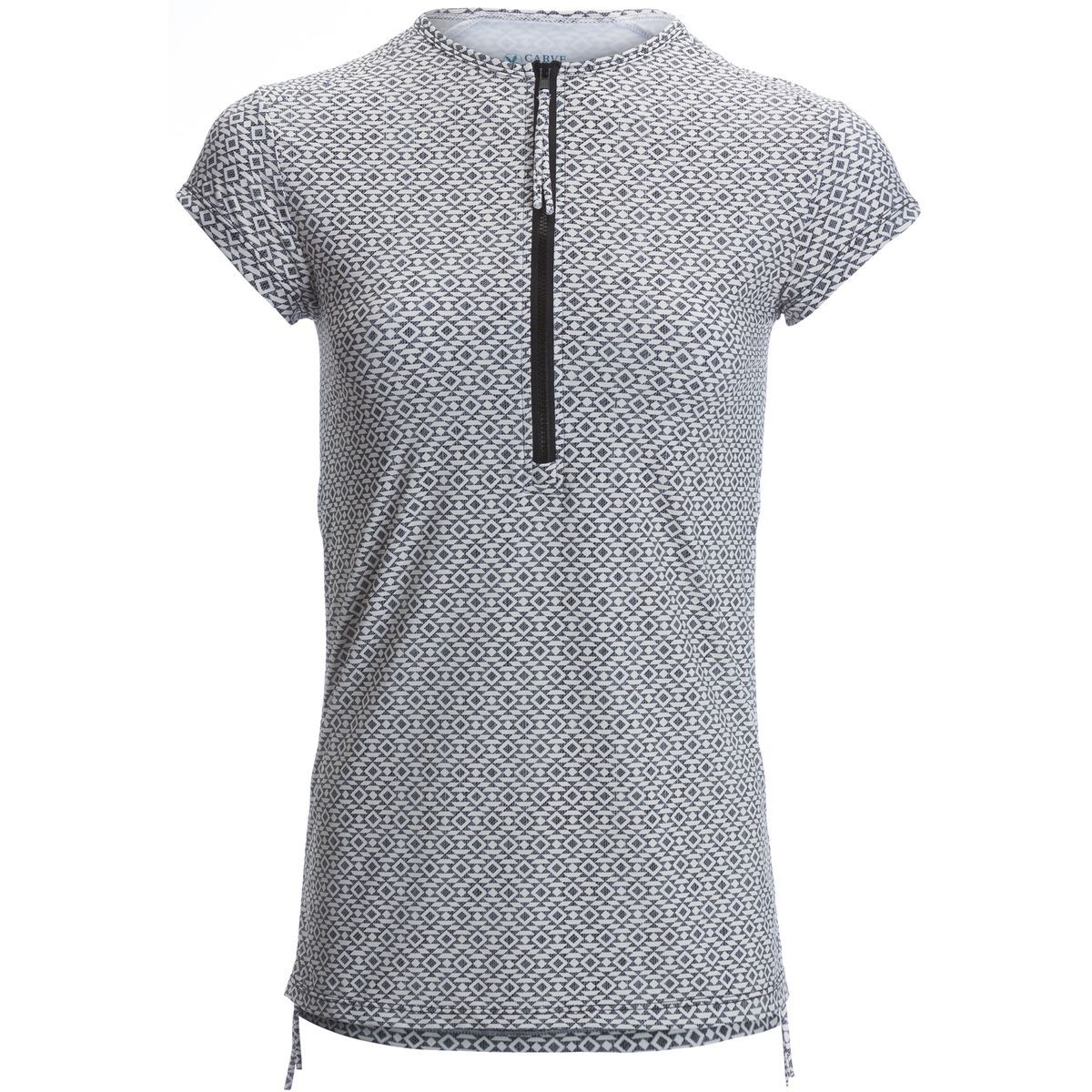 Carve Designs Dawson Short-Sleeve Rashguard - Women's Black Sierra, XS