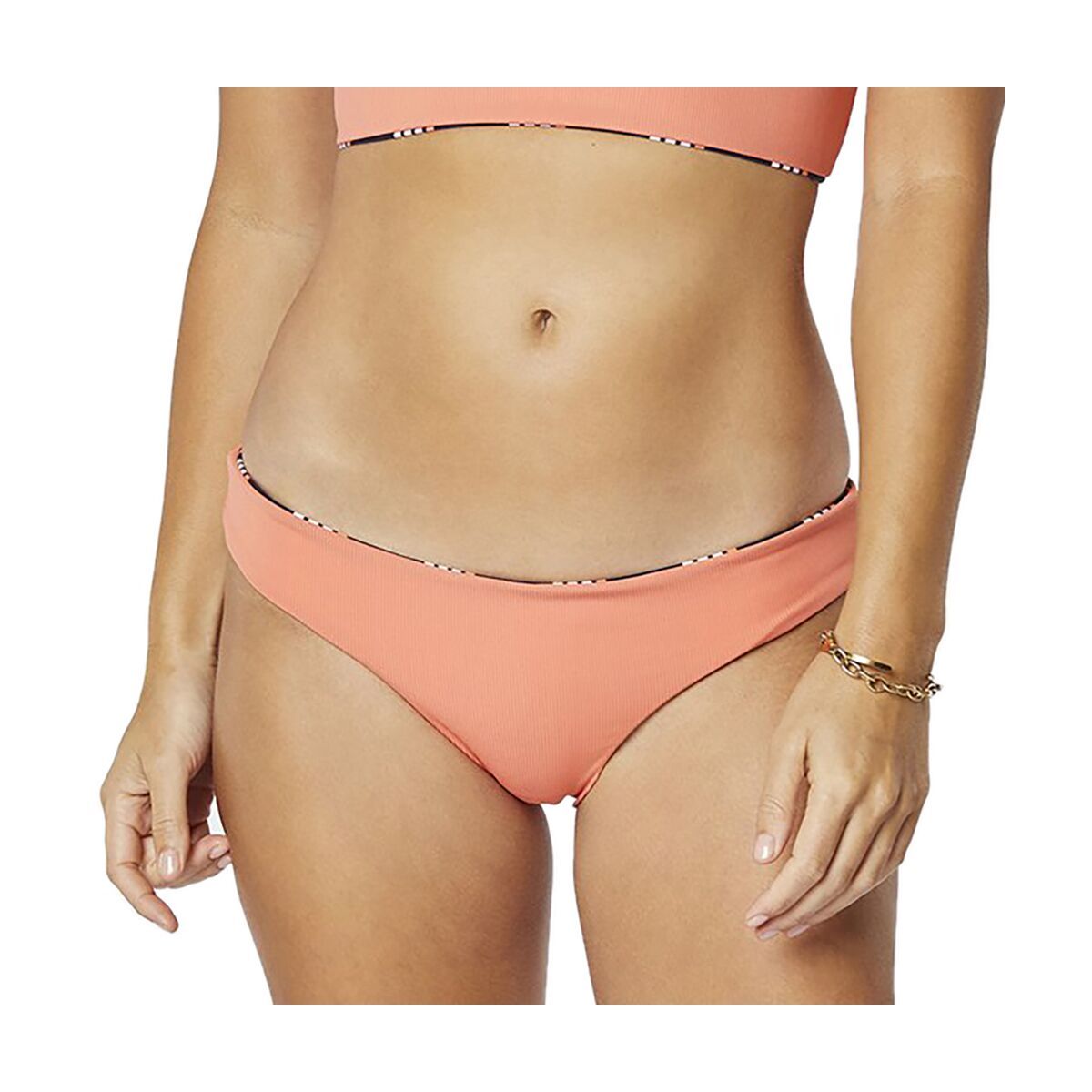 Carve Designs Sanitas Reversible Bikini Bottom - Women's Ravine/Coral, XS