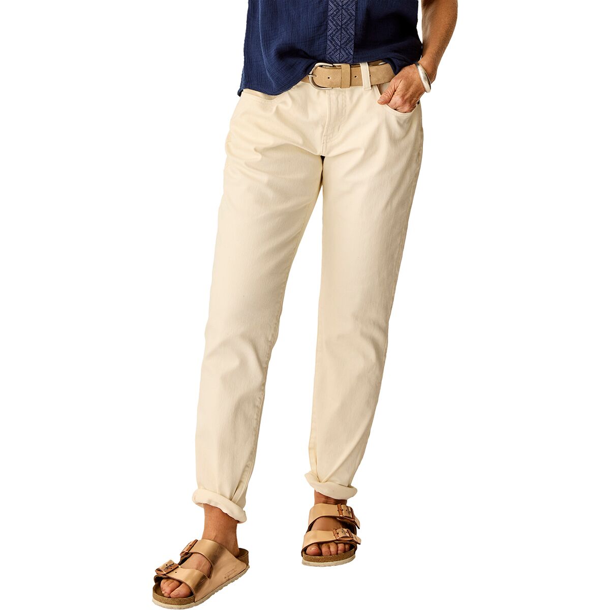 Image of Carve Designs Carson Jean - Women's Ecru, 12