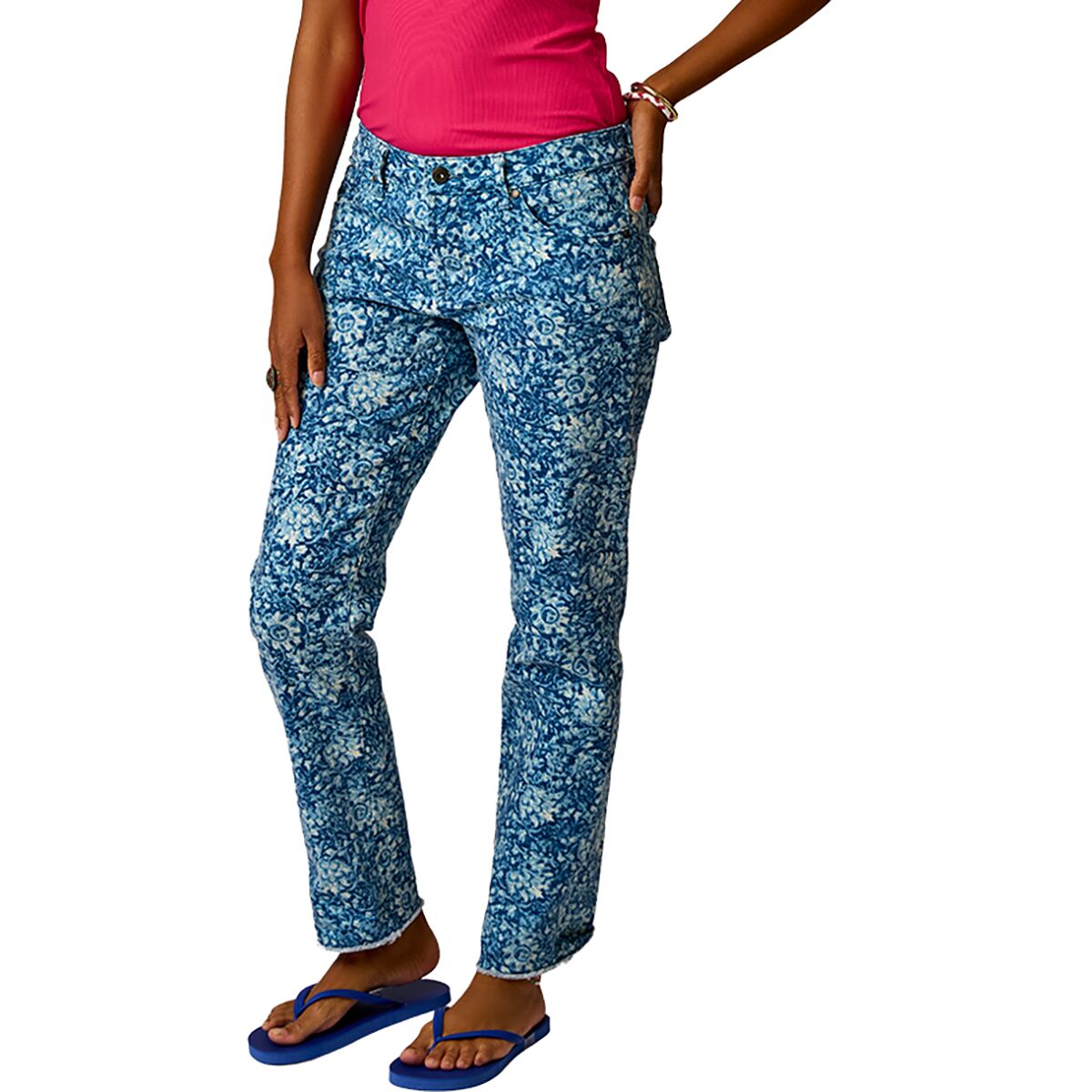 Image of Carve Designs Carson Jean - Women's Indigo Floral, 2